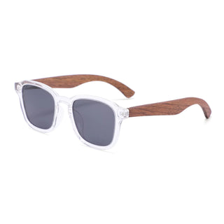 Wood Polarized Sunglasses, UV 400 Protection, Unisex Anorak Frame (Oak / Smoke)