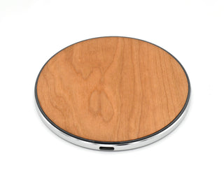 Sakura Wood Wireless Charger Pad, 15W Fast Charge, Qi Certified, Compatible with iPhone, Elegant Home or Office Decor